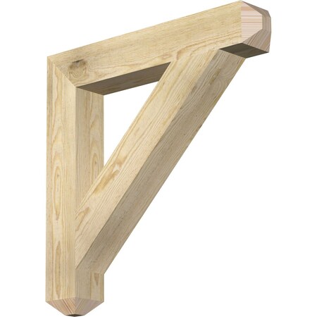 Ekena Millwork Traditional Craftsman Rough Sawn Bracket, Douglas Fir, 4"W x 26"D x 26"H BKT04X26X26TRA04RDF